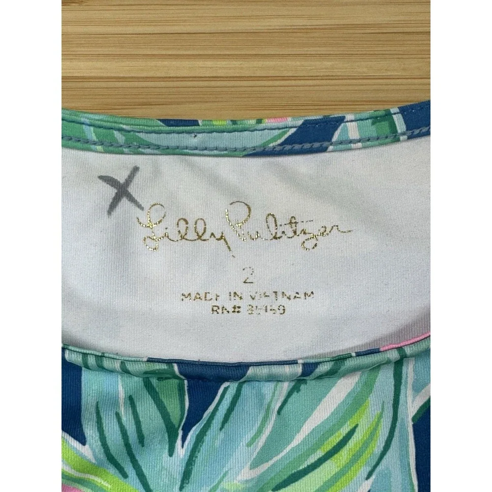 Lilly Pulitzer Margo UPF 50 Rashguard 2-piece Set Macaw Blue Sweet Escape Girl 2